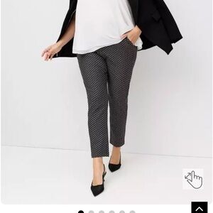 torrid Black & White Micro Geo Ankle Pants